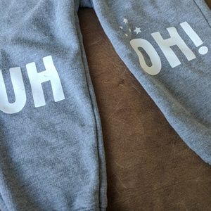 Cat & Jack "Uh Oh" Baby Joggers 18m